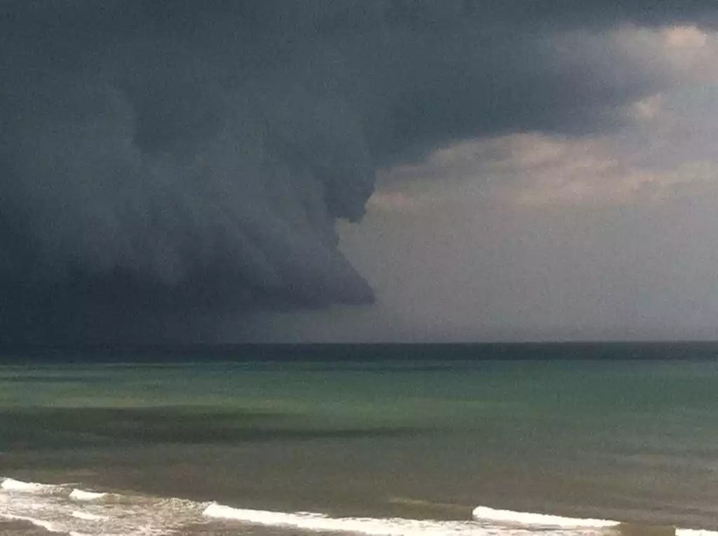 View of a storm from your balcony - Shores Club #506 Direct Oceanfront - Daytona Beach Shores