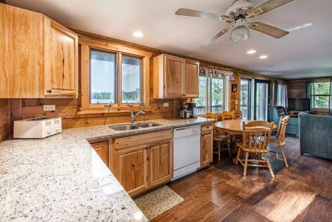 Kitchen equipped with all necessities needed.