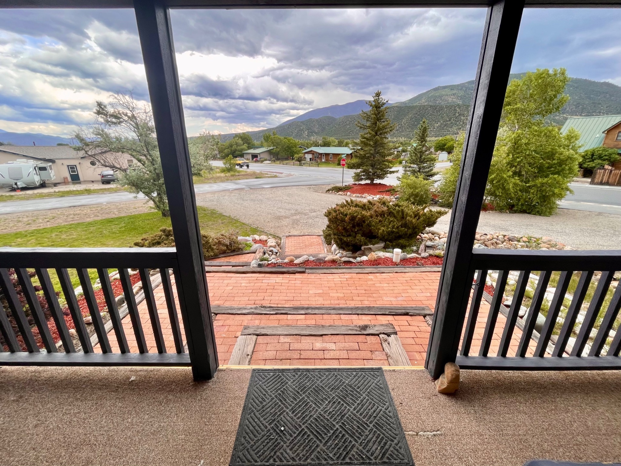 View from the front door