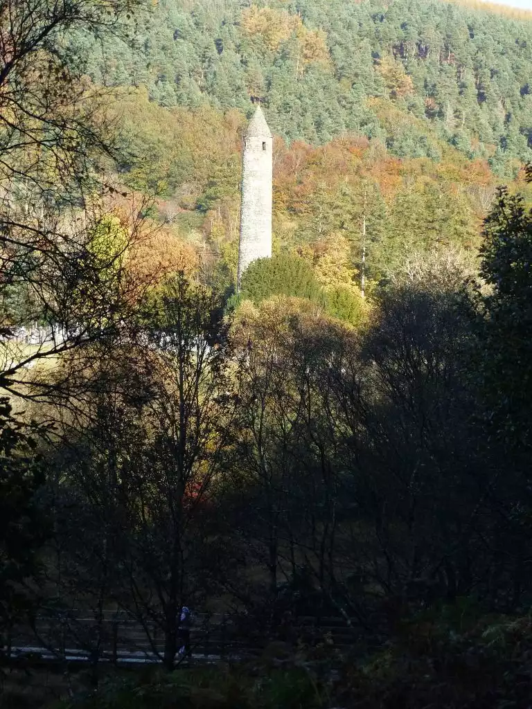 The round tower at Glendalough. Pick up St Kevin's Bus in Donnybrook to take a day trip out to Wicklow. The round tower at Glendalough. Pick up St Kevin's Bus in Donnybrook to take a day trip out to Wicklow. - Dublinletfor2 Your home in the City - Dublin