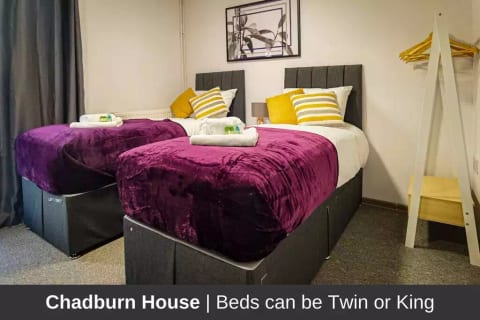  En-suite 4 bedrooms for 8  Netflix  Parking 