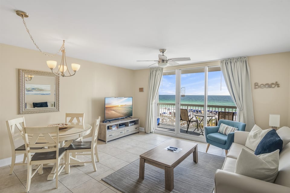 Living room and balcony