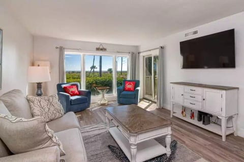 Oceanfront paradise just steps away to the beach.
