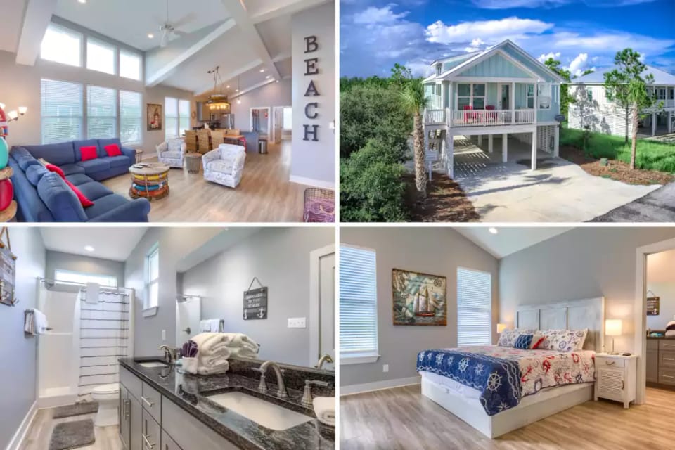 RELÁJATE en una Casa de Playa Moderna | Camina hacia el Océano - Gulf Shores