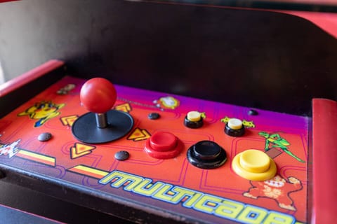 Arcade game in living room