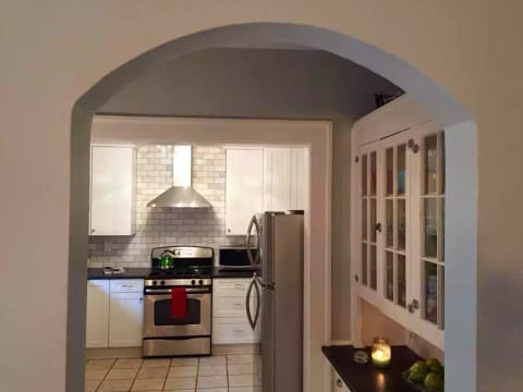 View from Dining Room looking into Kitchen