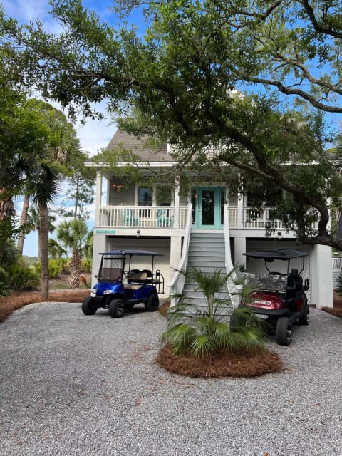 Two golf carts included.