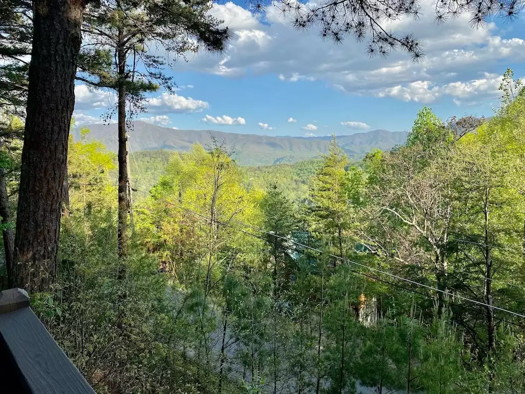 Beautiful view!!!  The mountains change color as the light changes. - Closer to Heaven Cabin - Sevierville