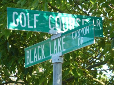 Golf Course Lane & Blacklake Canyon Drive