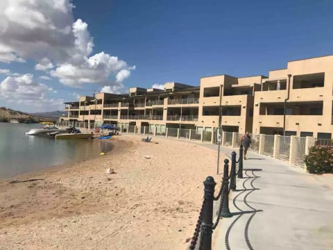 Boardwalk looking at the condos