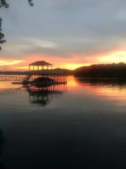 Fabulous sunset view from the dock.