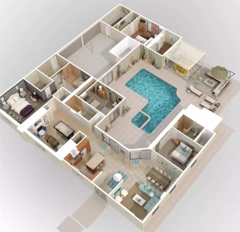 3D floor plan