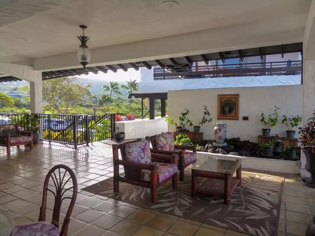 The "lobby" of the complex where you may find games, puzzles books and some administrative functions.  - Relaxing & Well Appointed Kona HI Getaway w/ AC - Kona