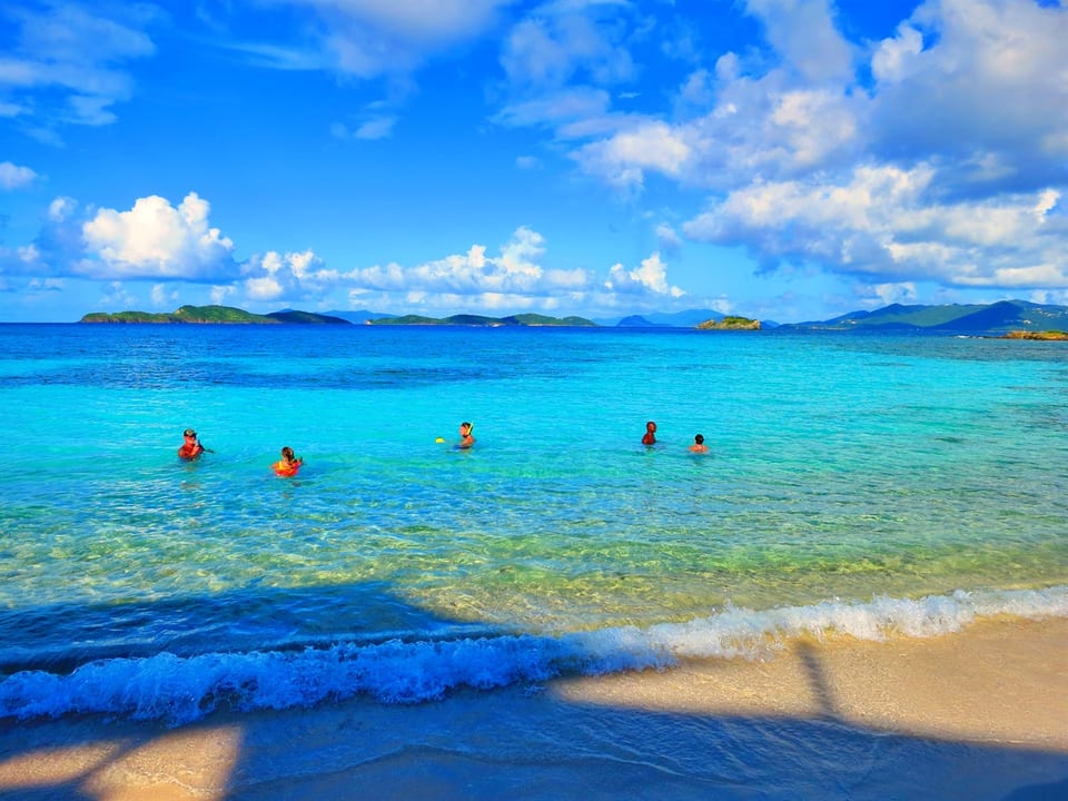 5 min slow walk to Sapphire Beach