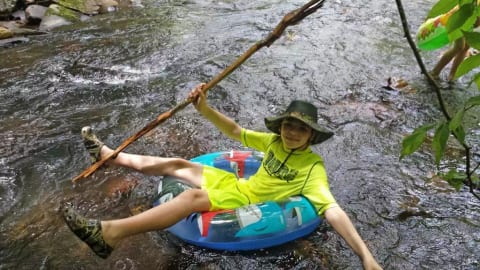 Bring your tube and splash all day!