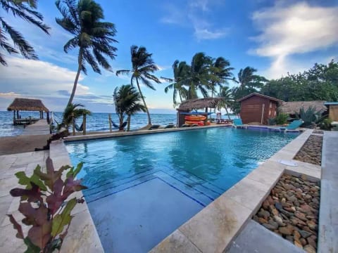 Pool, kayaks, paddle boards and more for your enjoyment