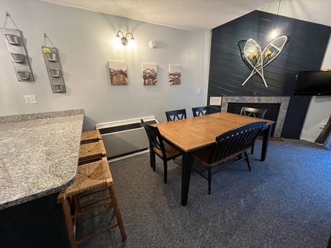 Dining Area - 3 Counter Stools, Dining Table Seats 6