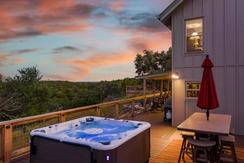Clearwater hot tub over looking this amazing view.