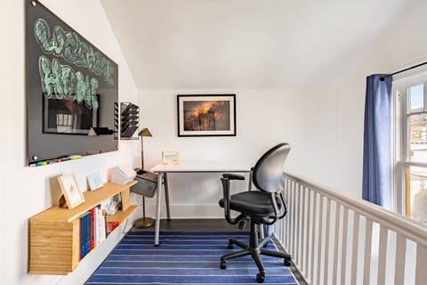 Workspace with printer