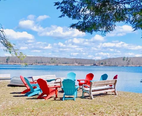 Your lakefront seating for the best view of our  property 