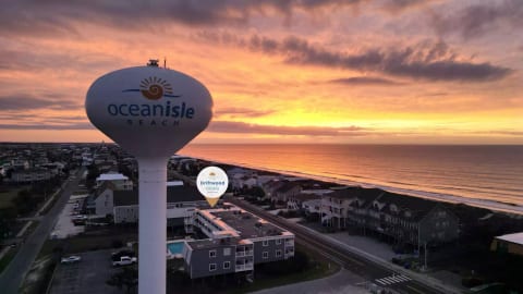 Beautiful sunrise over Ocean Isle Beach