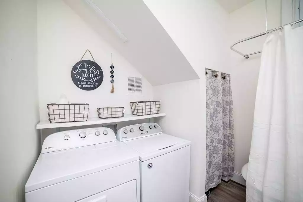 Laundry is located in the downstairs full bath! - Historic Beauty in   of Downtown | Near Colleges - Lynchburg