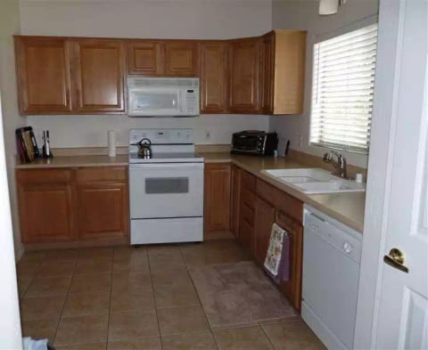 Kitchen looking in from the entrance