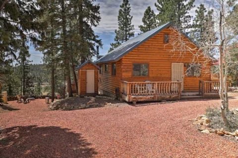 The cabin is larger than it looks with almost 1300 sq ft of living space