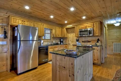 Our kitchen has everything you need to make a home cooked meal!