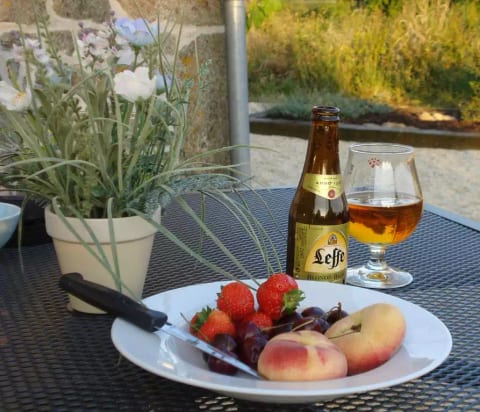 Enjoy alfresco dining ...front patio for supper.