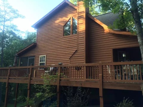 Wrap around side deck