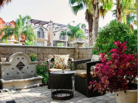 Relax in on the Front Patio Listening to the Soothing Fountain
