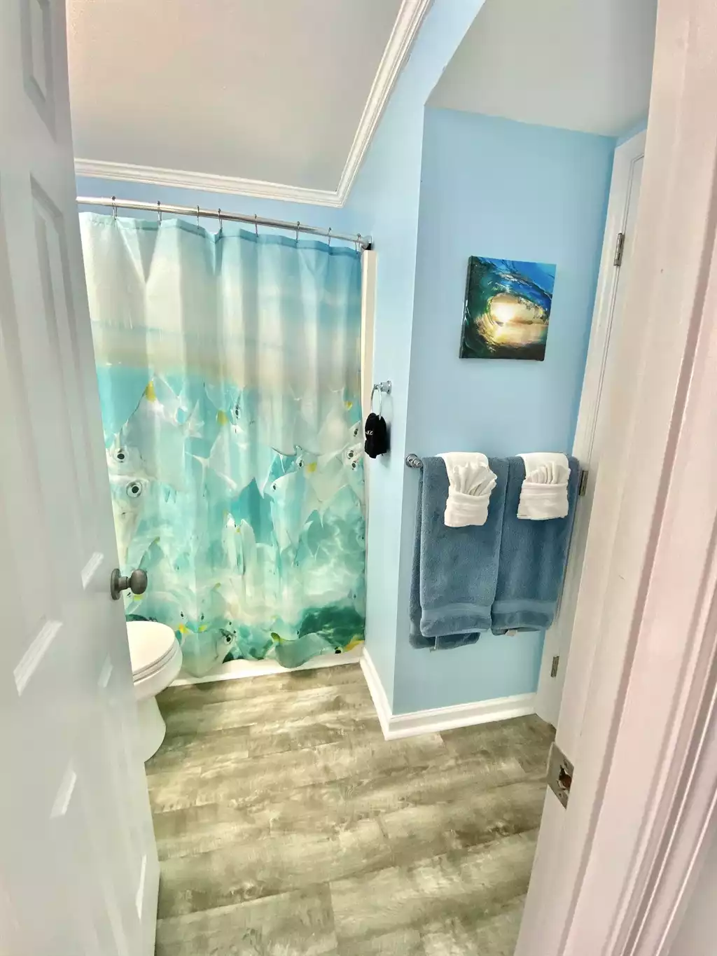 Entrance to the bathroom from the hallway Entrance to the bathroom from the hallway - Sunrise Shores - Myrtle Beach