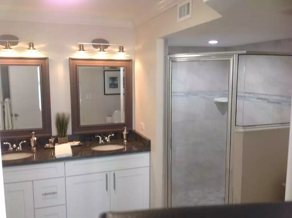 Master bath remodeled - Shores Club #201 Direct Oceanfront - Daytona Beach Shores