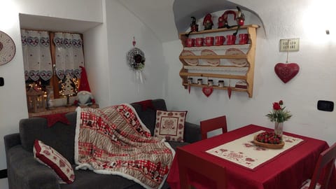 il salotto a Natale