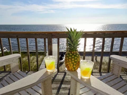 Relax with your favorite beverage and enjoy the backyard view