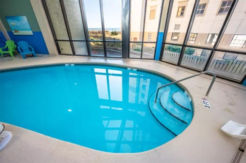 Indoor Pool with View of Ocean!