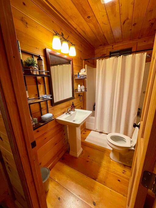 Has tub for bath time. - The Woods At Whitetail Ridge- 2 fireplaces- - Ellijay