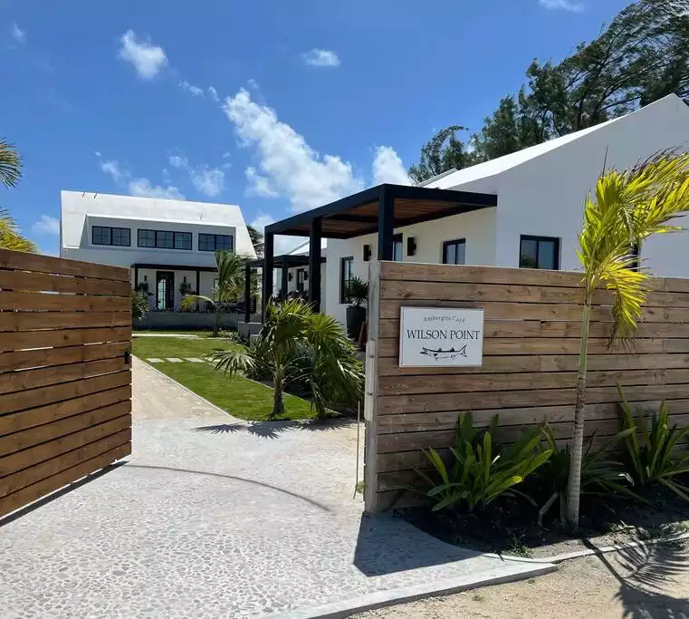 Welcome to Wilson Point! This is how you will enter from the road. Welcome to Wilson Point! This is how you will enter from the road. - Spectacular beachfront home with pool, gym, more! - San Pedro