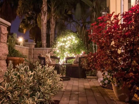 Front Patio at Night