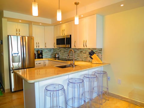 Modern full stainless steel kitchen