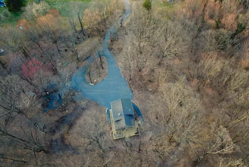 The view from above - Turning Branch Trail House - Ringtown