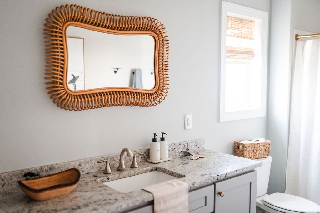 Bathroom attached to bedroom 5 - Serene Shores - North Topsail Beach