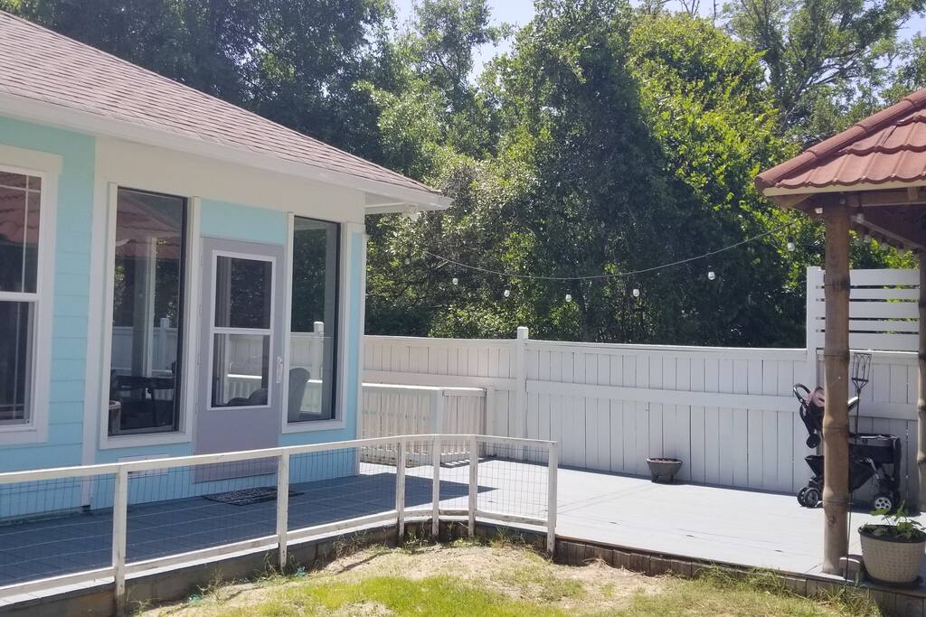 Back of the house Back of the house - WALK to BEACH from the Blue Pearl Home is a breeze - Inlet Beach