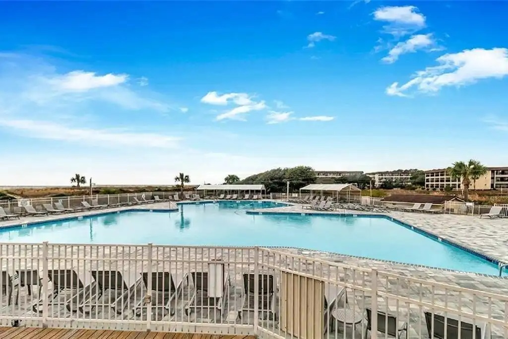 Steps to Largest Oceanfront Pool on Hilton Head Island!  Located on the dunes of Bradley Beach - steps to HHI's famous 12 mile Atlantic Ocean Beach!