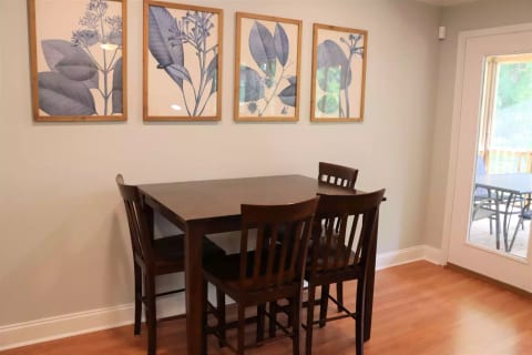 Additional seating for dining or playing games!