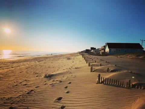 Right on the beach!