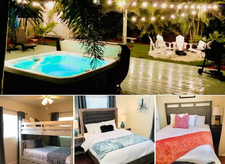Welcome to tropical paradise.
FIRE PIT | HOT TUB | LOUNGE CHAIRS | UMBRELLAS | PATIO LIGHTS | OUTDOOR HEATED SHOWER | W HOTELS MATTRESSES