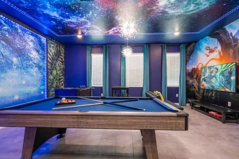 Avatar Game Room w/ Foosball, Air Hockey & Pool Table