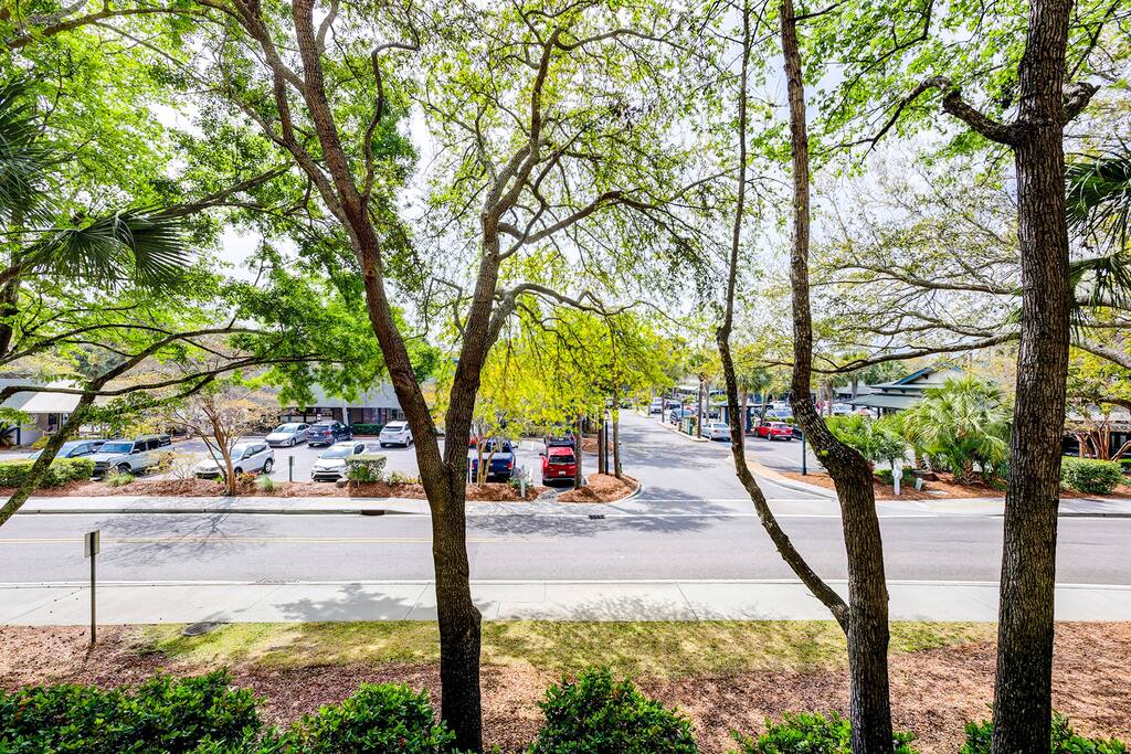 View from Patio - Coligny Upscale Condo Steps to the Beach - 3 North Forest Beach Drive